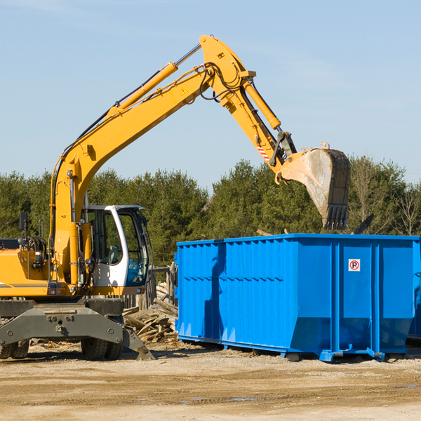 how many times can i have a residential dumpster rental emptied in Persia